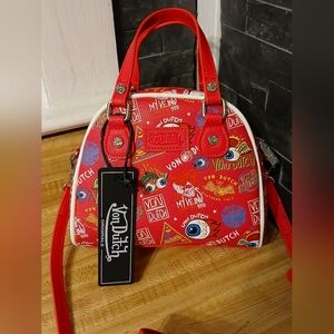 Von Dutch Red Graphic Women's Bag